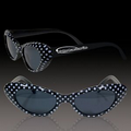 Black Polka Dot Funky Children's Sunglasses